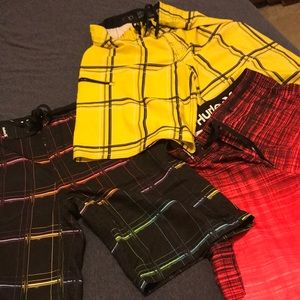 3 board shorts/swim trunks